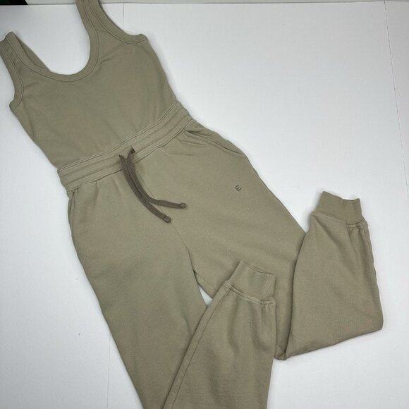 Everlane Women's Washed Tan The French Terry Jumpsuit XXS/C28.2/W24.2/L24